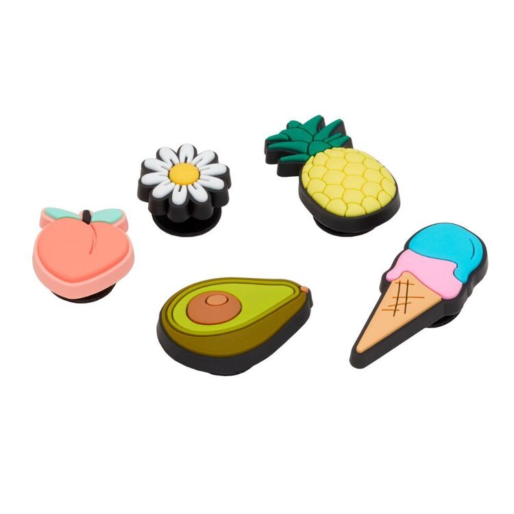Crocs Summery Fun Jibbitz 5 Pack Multicoloured