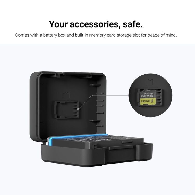 Insta360 ONE X3 360 Action Camera 1800mAh Battery Black