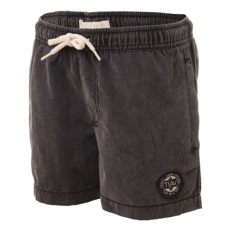 Cape Kids' Trip In A Van Acid Volley Shorts Acid Washed Black