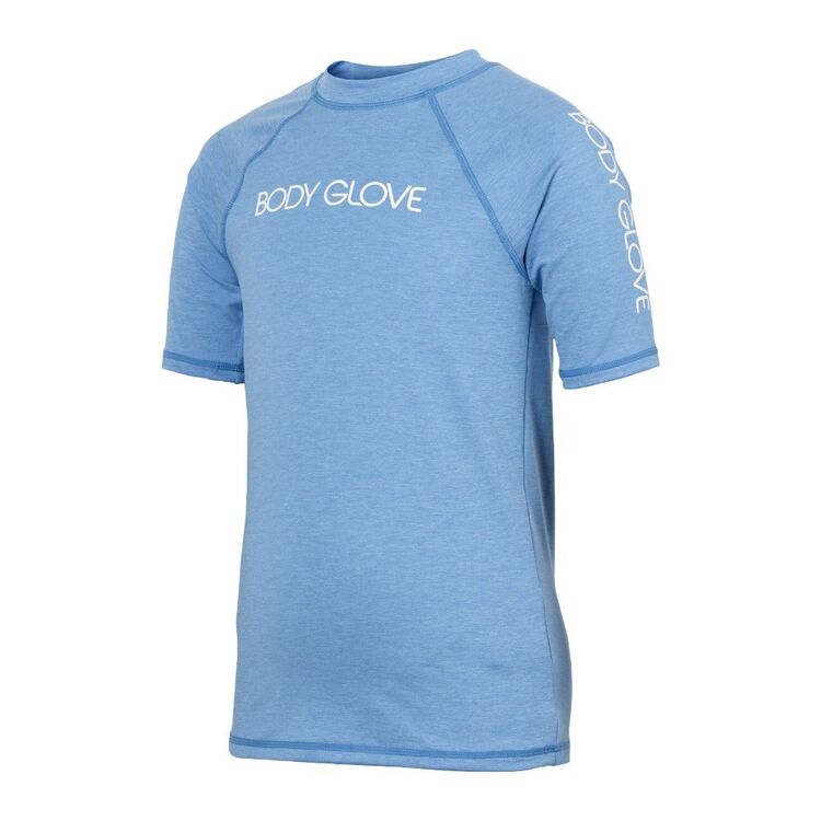 Body Glove Youth Marle Short Sleeve Rash Vest Blue