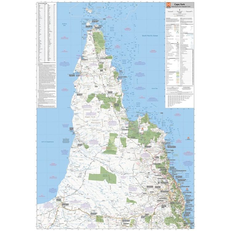 Hema Cape York Map Multicoloured
