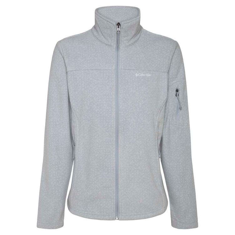 Columbia Women's Fast Trek Printed Jacket Cirrus Grey Dot Print Large