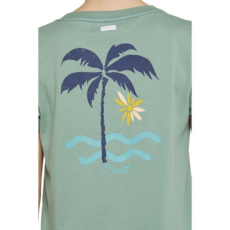 O'Neill Girls Island Time Tee Sage Green