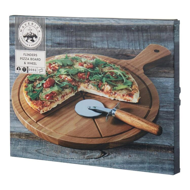 Pizza Board & Cutter Wheel Set