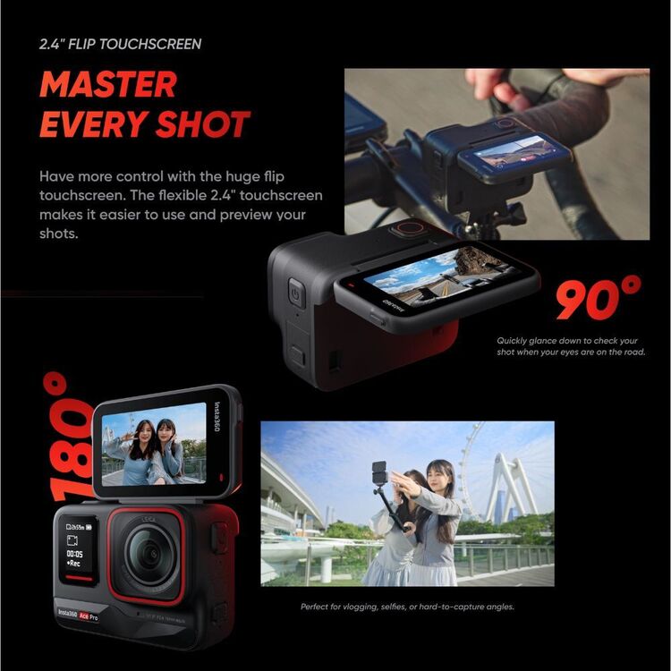 Insta360 Ace Pro Action Cam with Leica Lens Black