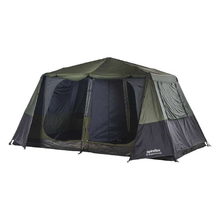 Spinifex Mawson Eclipse™ 8 Person Tent Dark Green & Black