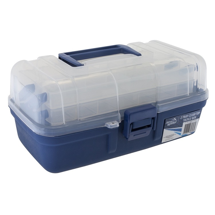 Jarvis Walker 2-Tray Clear-Top Tackle Box