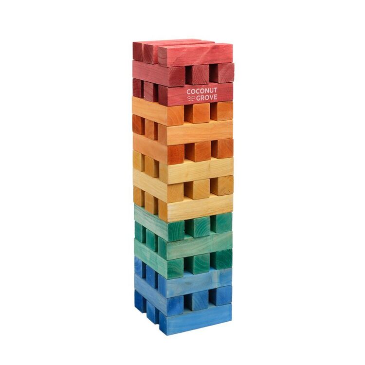 Coconut Grove Mega Jumbling Tower Rainbow
