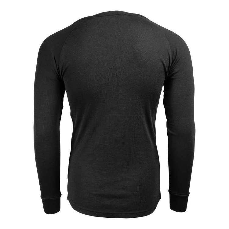 Mountain Designs Adults' Unisex Polypro Long Sleeve Top Black