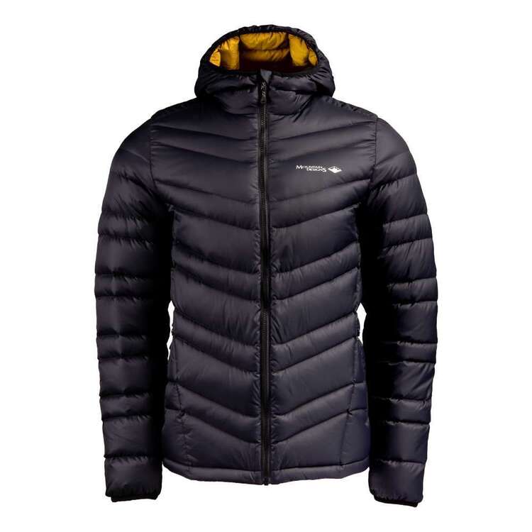 Mountain Designs Men's Peak 700 Down Jacket Black & Yellow