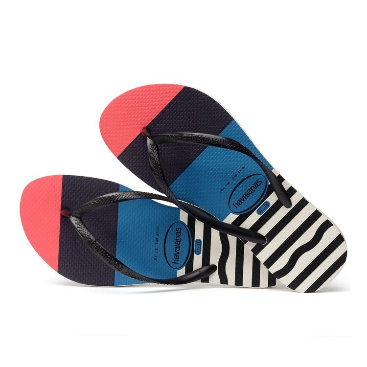 Havaianas Women's Slim Harmony Thongs White & Black