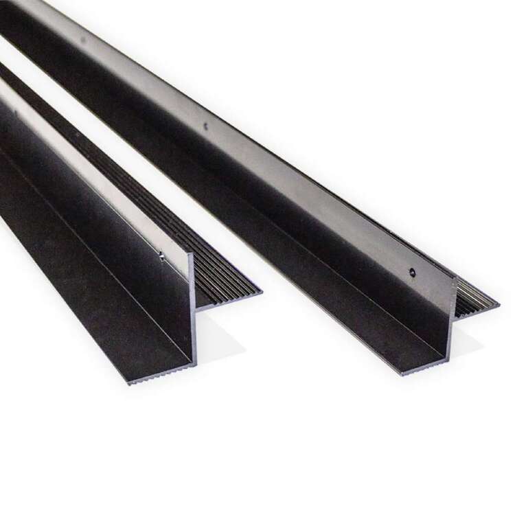 KT Cables EZY Small Rails Twin Pack Low Profile 800mm Black 800 mm