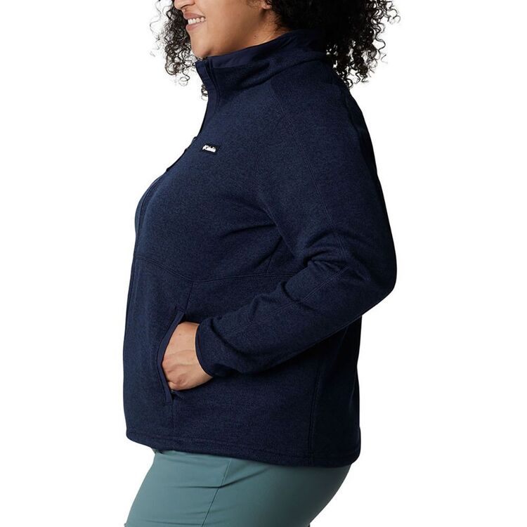 Columbia Women's Sweater Weather Full Zip Fleece 466 - Nocturnal Heather 2X