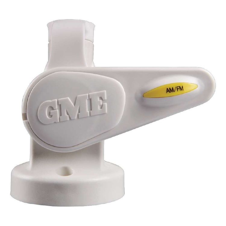 GME Single Swivel Round Antenna Base White