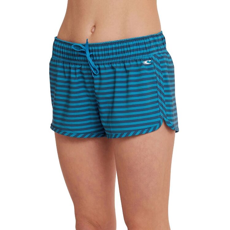O'Neill Women's Laney 3" Printed Stretch Board Shorts Blue Moon