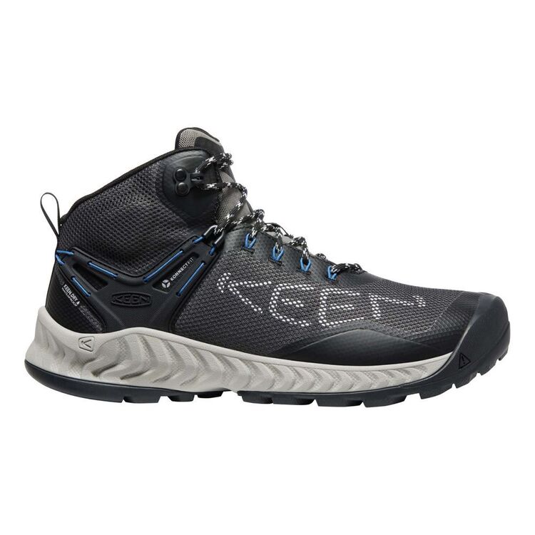 Keen Men's Nxis Evo Waterproof Mid Hiking Shoes Magnet & Bright Cobalt