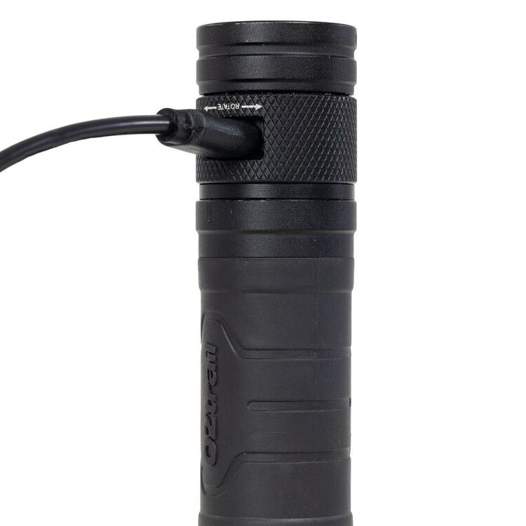 OzTrail Lumos FR800 Lumen Rechargeable Torch Black 800 Lumens