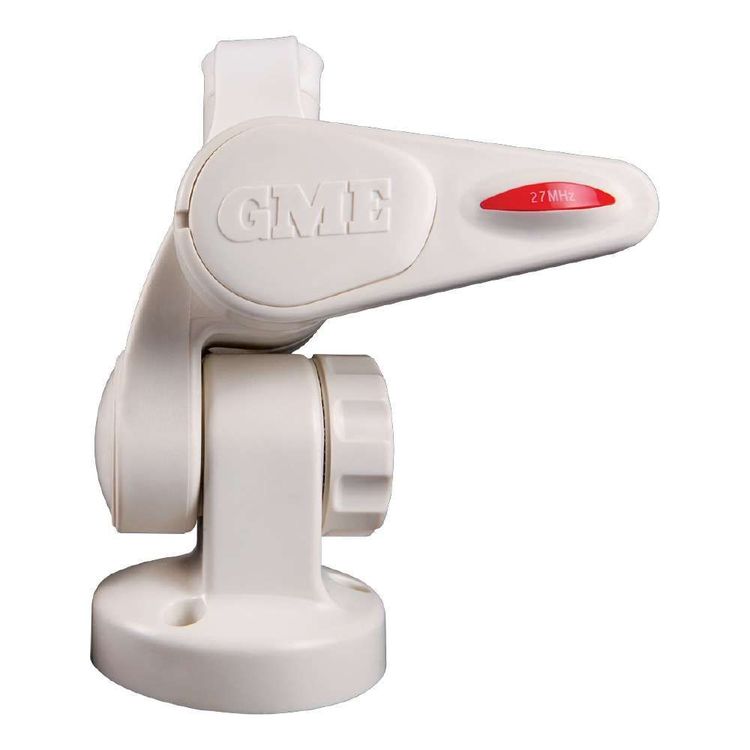 GME Double Swivel Round Antenna Base White