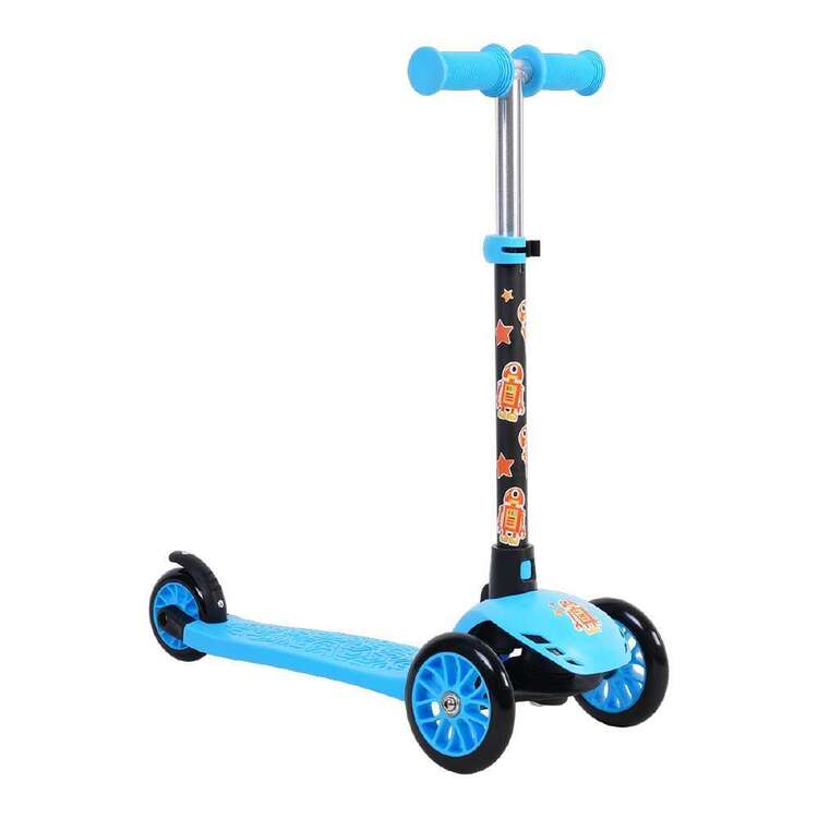 Kids Robot Tri Scooter Blue