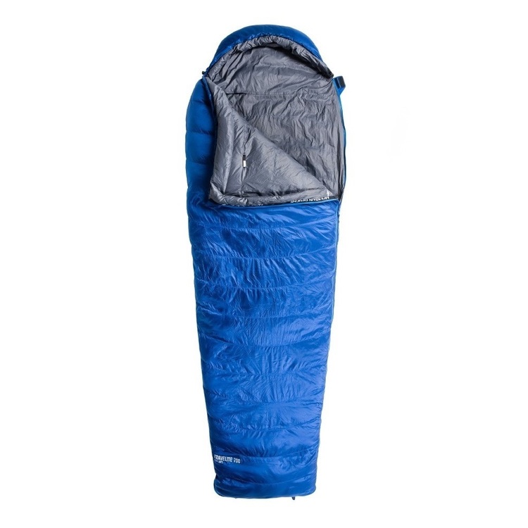 Mountain Designs Travelite 700 Large -3° Sleeping Bag Blue LHZ Surf The Web