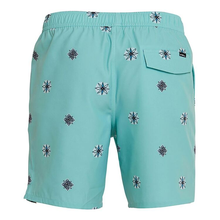 O'Neill Men's Hermosa Elastic Waist 17" Board Shorts Aqua Wash