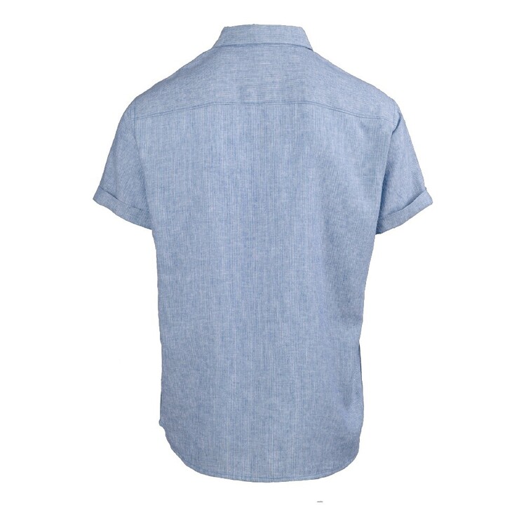 Mountain Designs Men's Zanzibar Short Sleeve Shirt Blue