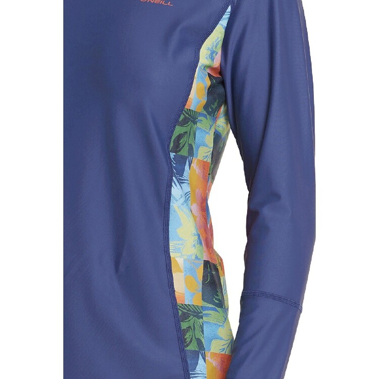 O'Neill Women's Moana Long Sleeve Rash Vest Susie Stripe