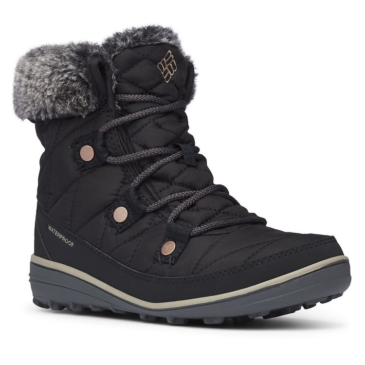 Columbia Women's Heavenly Shorty Omni-Heat Snow Boots Black Kettle