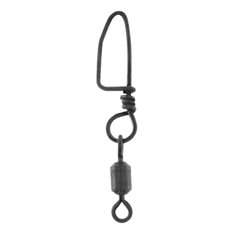 Halco Brass Ball Bearing Swivel With Coastlock Snap Black