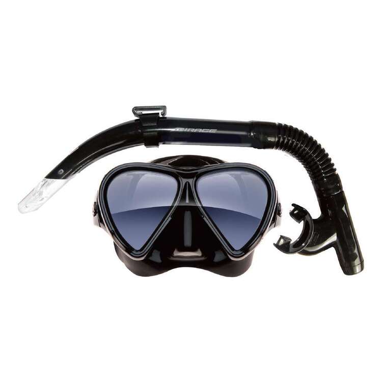 Mirage Eclipse Adults Mask & Snorkel Set Black
