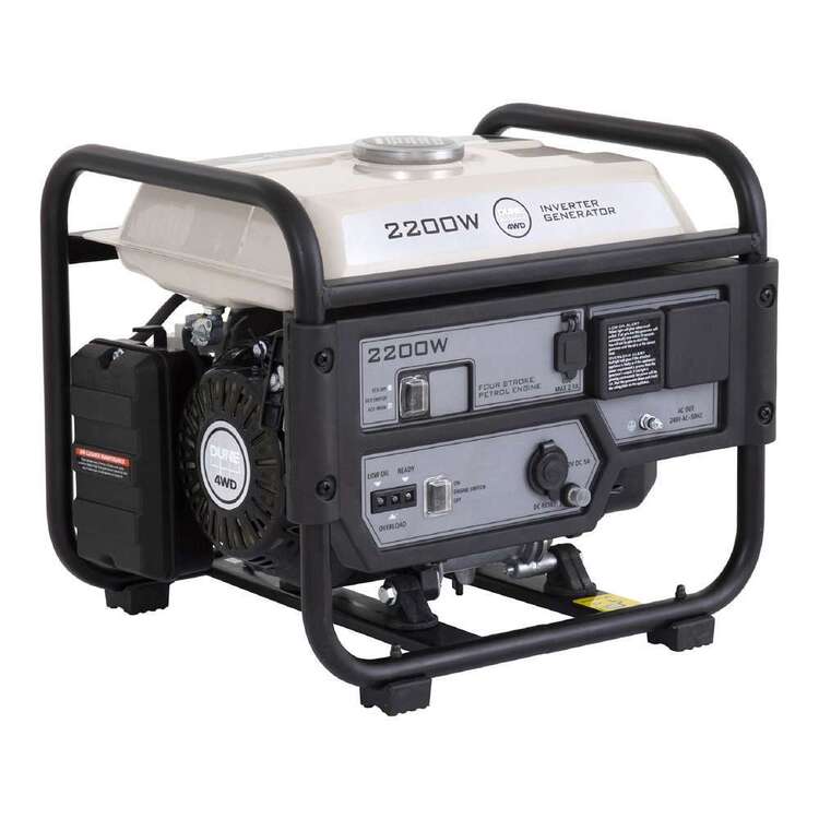 Dune 4WD 2200W Open Frame Inverter Generator Grey