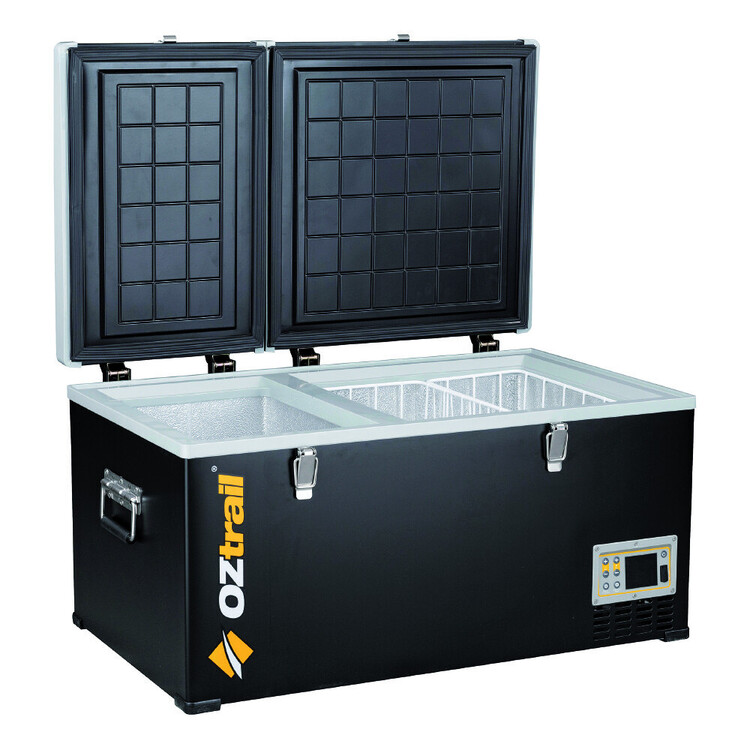 Oztrail Dual Zone Fridge/Freezer 80L Black 80 L