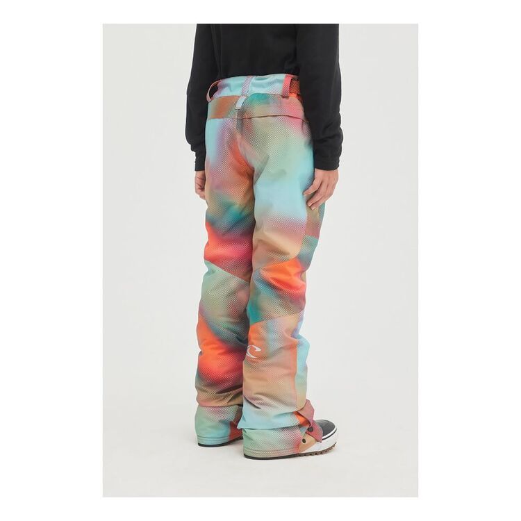 O'Neill Youth Girl's Charm AOP Snow Pants Dark Blue Fade Halftone
