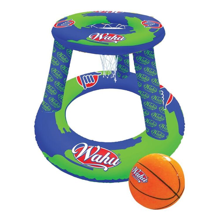 Wahu Pool Inflatable Basketball Blue & Green