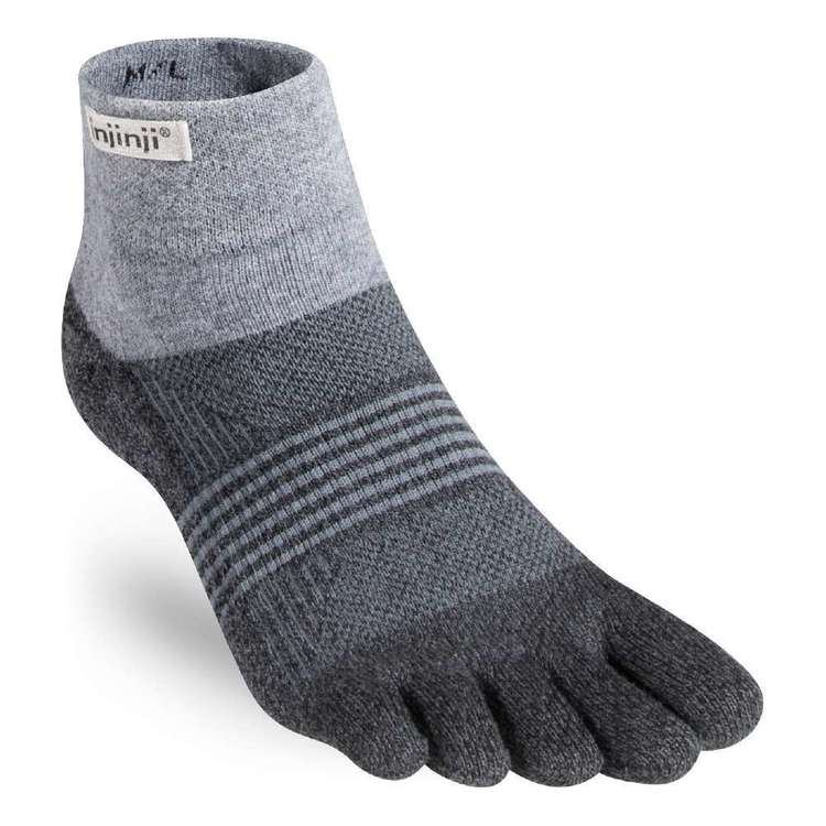 Injinji Women's Trail Mini Crew Granite
