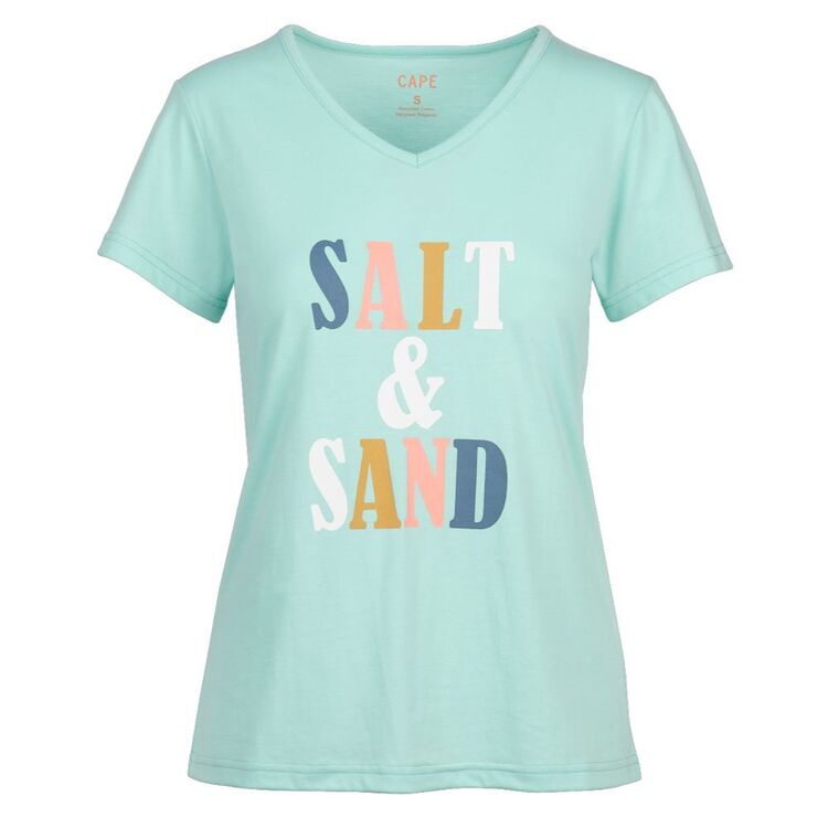 Cape Women's Salt and Sand Lacey Tee Sea