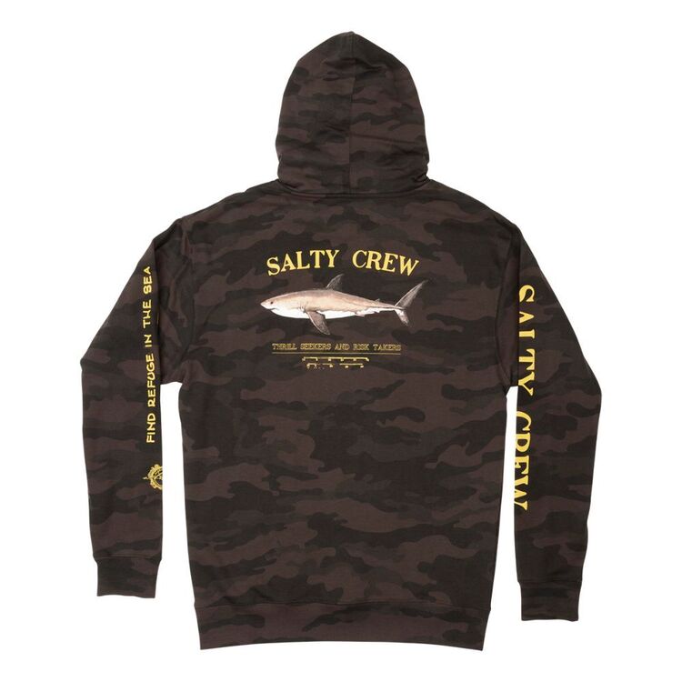 Salty Crew Bruce Fleece Hoodie Black Camo