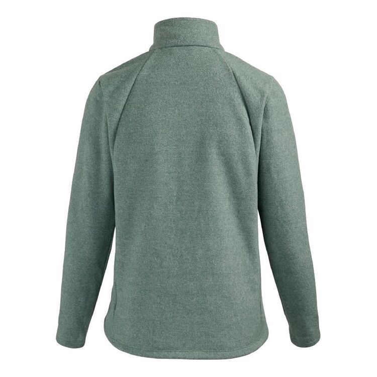 Mountain Designs Women's Ruby Full Zip Fleece Jacket Ivy Green & White