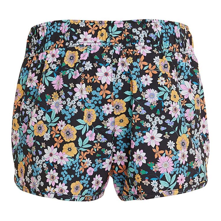 O'Neill Girls Printed Stretch Lane 2 Inch Board Shorts Black