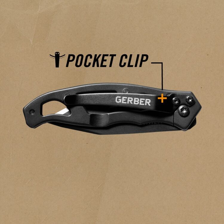 Gerber Paraframe Mini Tanto Folding Knife Black