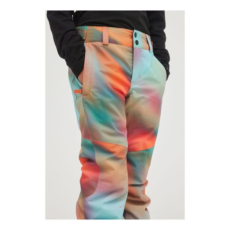 O'Neill Youth Girl's Charm AOP Snow Pants Dark Blue Fade Halftone
