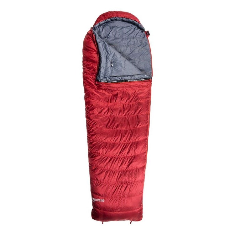 Mountain Designs Travelite 320 Sleeping Bag Red Dahlia