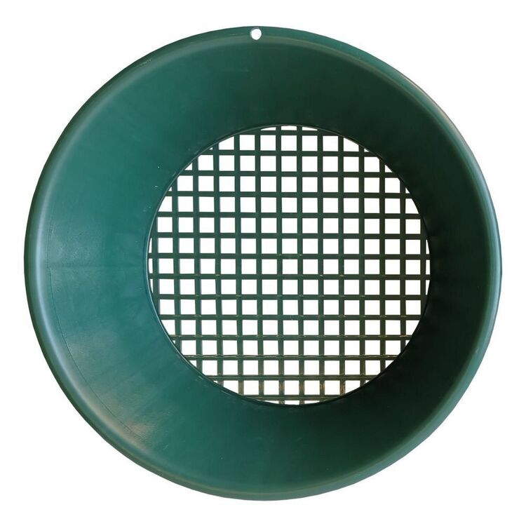 Prospecting 7 Piece Gold Panning Kit Green, Clear & Silver