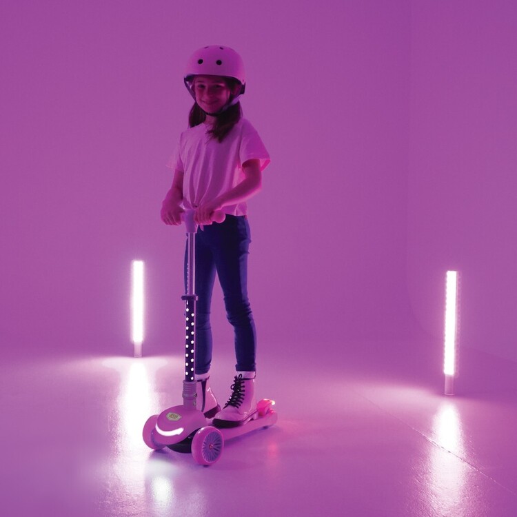 Ride 858 Tri Scooter Elite LED Pink Pink