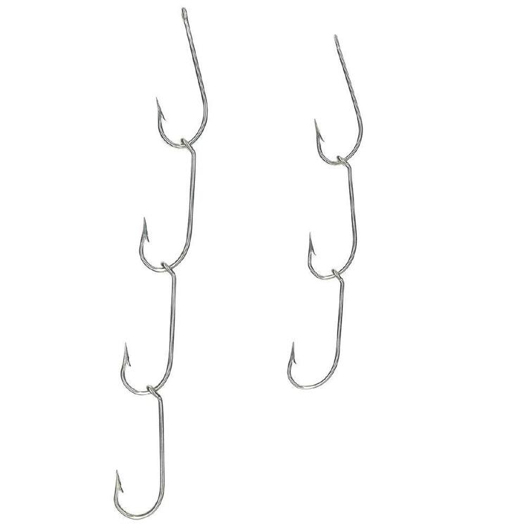 Mustad Ganged 4 Hook 3 Set