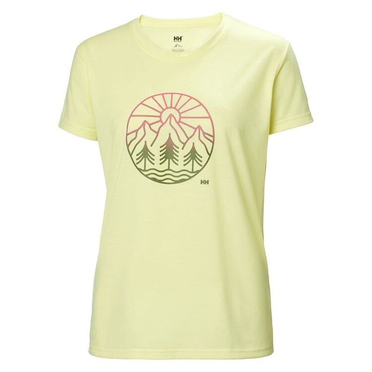 Helly Hansen Women's Skog Graphic Tee Faded Yellow