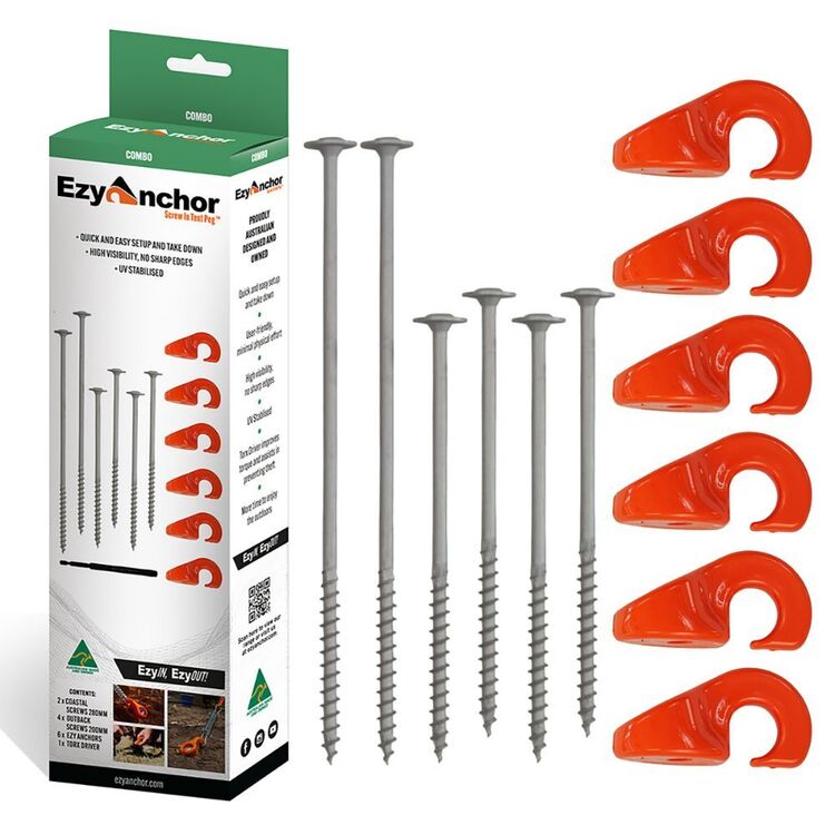 Ezy Anchor Combo 6 Pack Orange