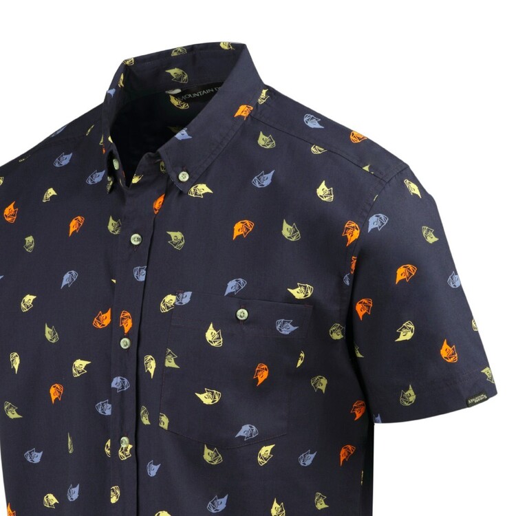 Mountain Designs Navy Men's Tonga Short Sleeve Shirt Navy / Tent