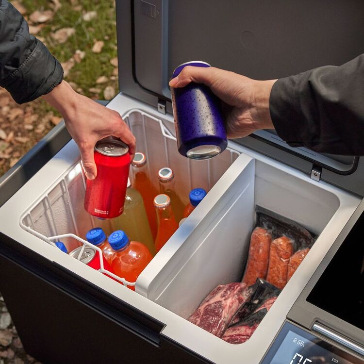 EcoFlow 38L Glacier Dual Zone Portable Camping Fridge Freezer with Ice Maker