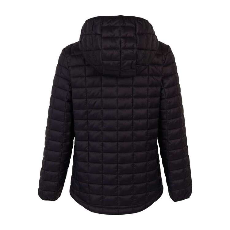 Cederberg Youth Recycled Baffle Hooded Puffer Jacket Black